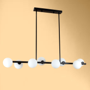 Люстра підвіс LEVISTELLA в стилі модерн, 761J2023-8 BK+WH