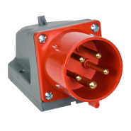 Вилка стаціонарна IEK 525, 3Р+РЕ+N, 32А, 380В, IP44, PSR52-032-5