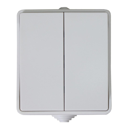 Вимикач для відкритої установки TNSy SURFACE, 2-кл, IP54, білий, TNSy5001223 - 3