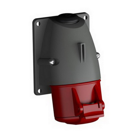 Розетка стаціонарна ABB 16А/4 (316RS6) ІР44, 2CMA193106R1000 - 1