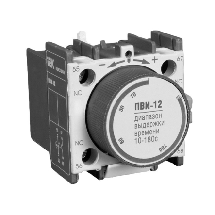 Приставка IEK ПВИ-12 задержка на вкл. 10-180сек. 1з+1р, KPV10-11-2 - 1