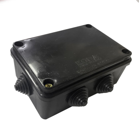 Коробка распределительная наружная КОВА-ЕЛЕКТРО Р10, без клемм 120х80х40 мм, черная, ФР-00001844