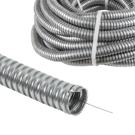 Металорукав РЗ-ЦХ-32 з протяжкою (25м) IEK продаємо тільки БУХТАМИ!! НЕ РІЖЕМО!! - 1