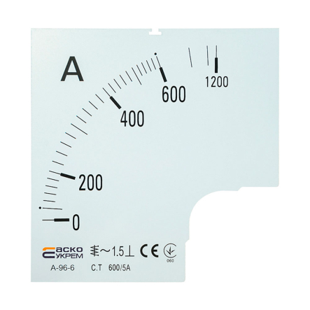 Шкала АСКО-УКРЕМ 600/5А к А-96-6, A0190010087 - 1