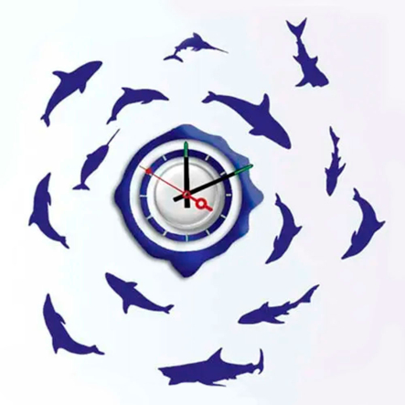 Годинник-наліпка Feron NL20, Риби, 1*AА батарейка (у комплект не входить) - 1