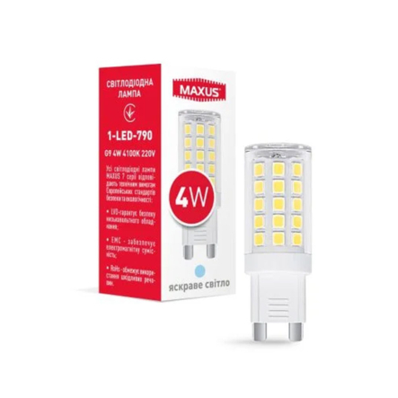 Лампа LED MAXUS 1-LED-790, 4W, 4100K, G4, 220V, капсульна - 1