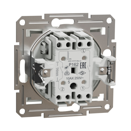 Выключатель 2кл без рамки, Schneider Electric, ASFORA, белый, EPH0370121