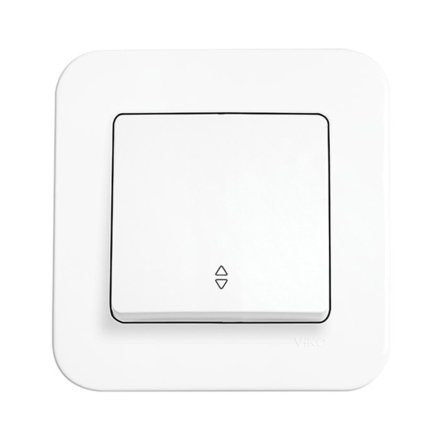 Выключатель 1 кл. проходной, VIKO Rollina, 90420004, белый - 1