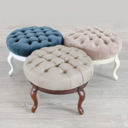 Пуф Мебус Палермо цвет Ваниль потертый