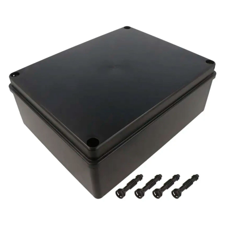 Коробка распределительная PAWBOL S-BOX 516C, 240х190х90, IP65, без сальников, устойчивая к УФ, чёрная