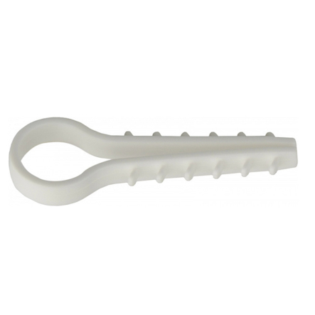 Дюбель-хомут АСКО-УКРЕМ круглий 12мм, білий (уп.100шт) - 1