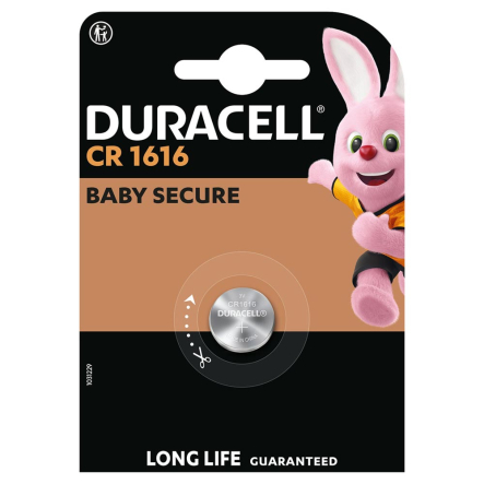 Батарейка Duracell CR1616 3В спеціальна літієва батарейка типу таблетка, 1шт., 5011067 - 1