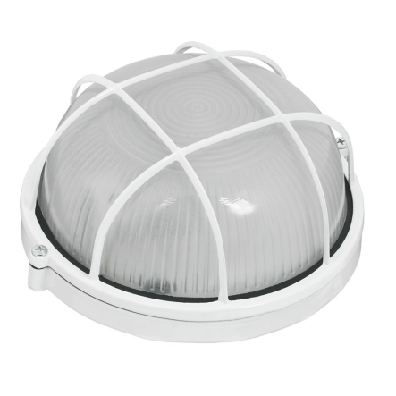 Світильник TNSy НПП1302-60W-E27-IP65, коло, білий, з ґратами, TNSy5000571 - 1