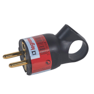 Вилка Legrand 2К+3 16А, чорна , 050194