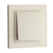 Вимикач 1 кл. проміжний Mono Electric, DESPINA, крем, 102-170025-112
