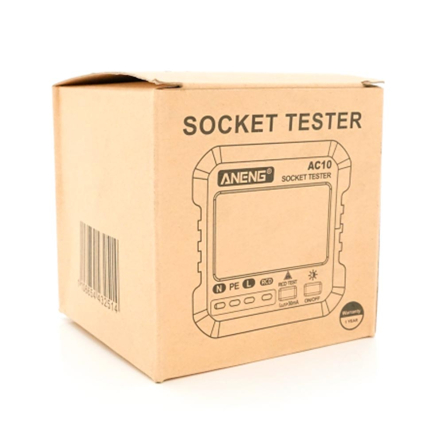 Тестер розеток ANENG AC10 функция проверки УЗО