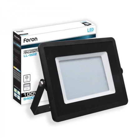 Прожектор светодиодный Feron LL-922 100W, 6400K, IP65, 230V - 1