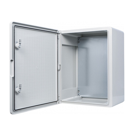 Корпус АБС-пластик АСКО-Укрем, ударостойкий, с монтажной панелью, непрозрачные дверки, 40*50*24, ІР65, A0270010021