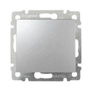 Вимикач одноклавішний LEGRAND Valena, 770101, алюміній