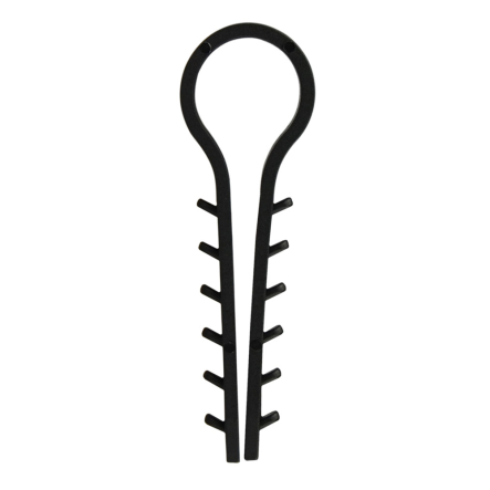 Дюбель-хомут АСКО-УКРЕМ круглый 12мм, чёрный (уп.100шт)