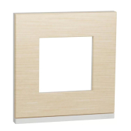 Рамка 1-пост, горизонтальная, клен/белый Schneider Electric, UNIСA Studio, NU600283