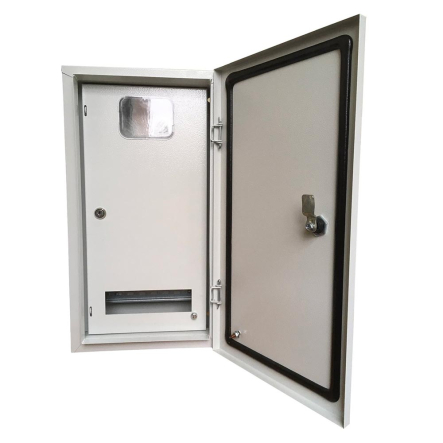 Корпус металевий ТNSy Щурн-2 3/1-9, 530х290х150, IP54, дві двері, навісний, 1/3ф 9 мод., 5505386 - 1