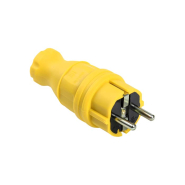 Вилка прямая ВБп3-1-0м IP44 ОМЕГА жёлтая IEK