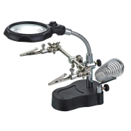 Лупа настільна, гнучка, зі струбциною, 3Х, діам-90мм