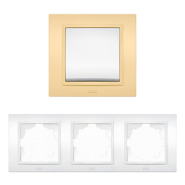 Рамка EL-BI Zena потрійна, світло жовта, 500-011610-227