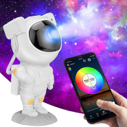 Лазерный ночник-проектор Астронавт, управляется с телефона, с USB