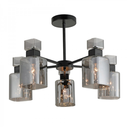 Світильник Ardero BL1150-1ARD OLIVIA, під лампу E14х5, ⌀550х360 мм, чорний - 1