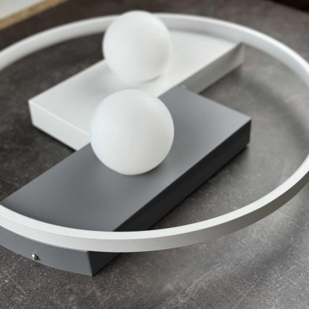 Светильник VIOLUX Smart PICASSO-R 80W, 3000K-6000K, 5200Lm, пульт, 500 мм, белый, 220625