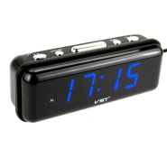 Часы настольные VST 738-5 синие, сеть