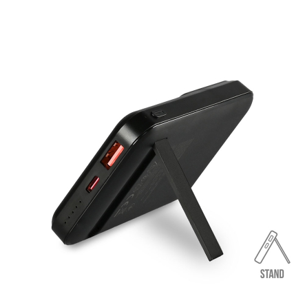 Павербанк с беспроводной зарядкой TITANUM MA02, 10000 мАч, 22.5W, Black