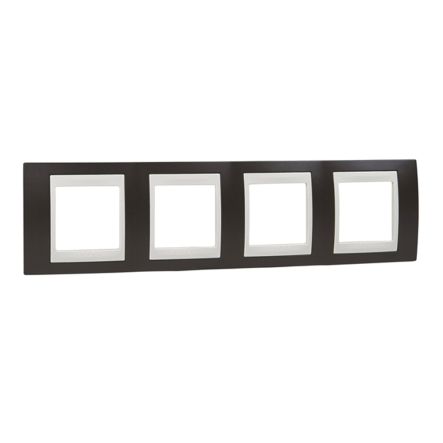 Рамка 4-місна какао/бежева Schneider Electric Uniсa PLUS, MGU6.008.571 - 1