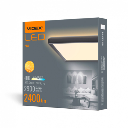 Светильник LED накладной VIDEX VL-DL3S-244B, DL3S, 24W, 4000K, черный