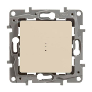 Вимикач одноклавішний з підсвічуванням Legrand Etika, 672303, слонова кістка