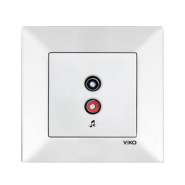 Розетка аудио VIKO Meridian, 90970037-WH, белая