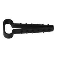 Дюбель-хомут АСКО-УКРЕМ під плоский кабель 14х6 мм, чорний (уп.100шт)