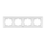 Рамка 4-я, горизонтальная Panasonic Arkedia Slim, белая, 08042WH