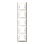 Рамка 5 постов вертикальная Schneider Electric Sedna, слоновая кость, SDN5801523