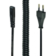 Кабель силовой для электробритв Cablexpert PC-C1-VDE-1.8M, CEE7/16-C1, длина 1.8 м, VDE витой