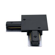 Коннектор угловой FERON, LD1005, для встраиваемого шинопровода однофазного, черный, 6680