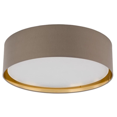 Светильник потолочный TK-lighting BILBAO 4399, 4xE27х15Вт, D 60 см, H 17 см, бежевый/золото - 1
