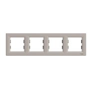 Рамка 4-постова, горизонтальна, Schneider Electric ASFORA, бронза, EPH5800469