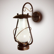 Бра N&B Light "ТАВЕРНА" 9401, 1хЕ27, 240х170х210 мм, коричневый/золото