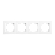 Рамка четверная горизонтальная VIKO LINNERA, 91480004, белая