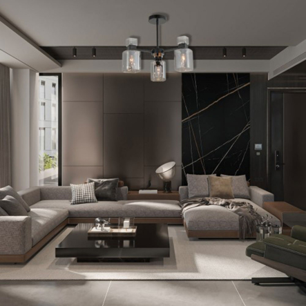 Светильник Ardero BL1130-1ARD OLIVIA, под лампу E14х3 ⌀460х360 мм, чёрный