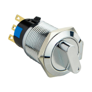 TY 19C-X11/2 Кнопка металлическая, АСКО-УКРЕМ, A0140010216, поворотная 2-й позиционная 1NO+1NC