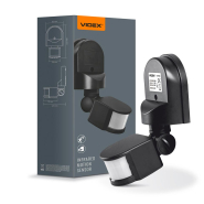Датчик движения и освещения VIDEX VL-SPW02B, 220V, 1200W, инфракрасный